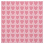 Pink Hearts Pattern Fabric