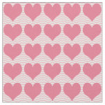Pink Hearts Pattern Fabric