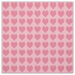 Pink Hearts Pattern Fabric