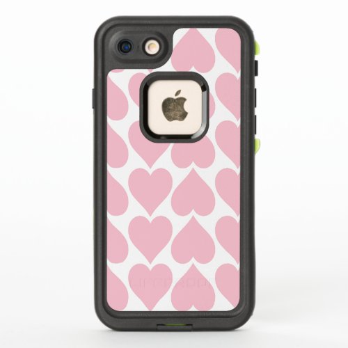 Pink Hearts Pattern Romantic Love