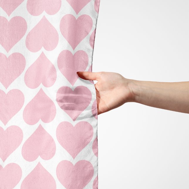 Pink Hearts Pattern, Romantic, Love Scarf (Creator Uploaded)