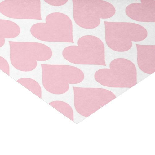 Pink Hearts Pattern Romantic Love Tissue Paper