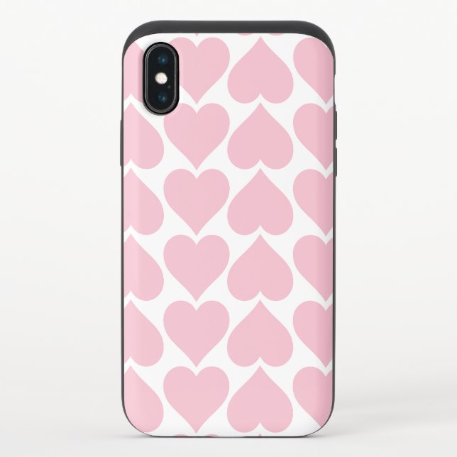Pink Hearts Pattern, Romantic, Love Uncommon iPhone Case (Back)