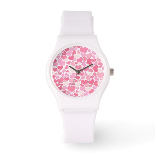 Pink Hearts Pattern _ Watch