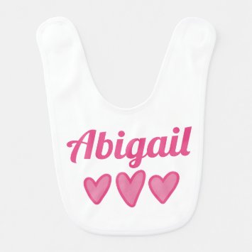 Pink Hearts Personalized
