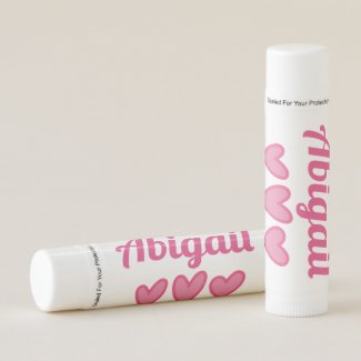 Pink Hearts Personalized