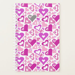 Pink Hearts Planner