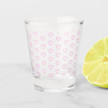 Pink Hearts Shot Glass - Custom Colors<br><div class="desc">Choose / Add Your Favorite Heart Colors - Customizable Romantic Pink Hearts Shot Glasses - Love - or Add Your Special Text / Name with Customizationn tool ! Good Luck - Be Happy :) by MIGNED Design</div>