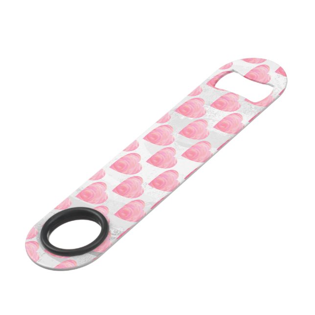 Pink Hearts Speed Bottle Opener (Front Angled)
