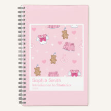 Pink Hearts & Teddy Bears Kawaii Kogal Pattern