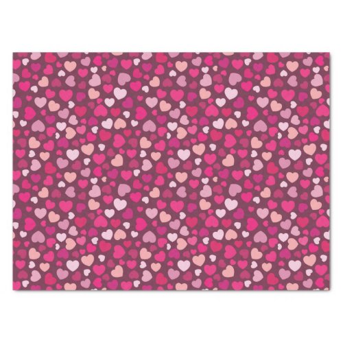 Pink Hearts Tissue Paper