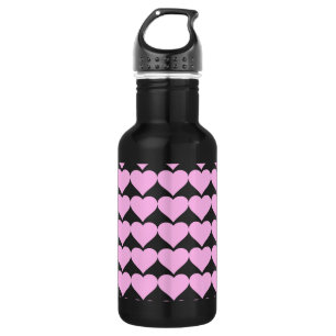 Pink Hearts,Unconditional Love_ Water Bottle