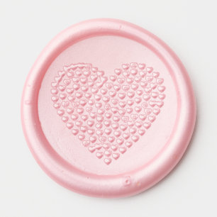 Pink Hearts Wax Seal Sticker