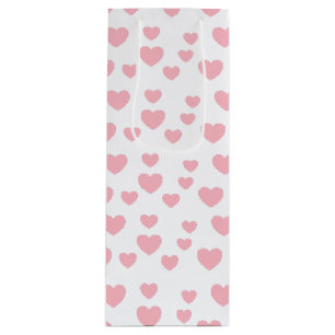 Pink Hearts Wine Gift Bag