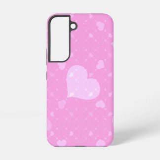 Pink Hearts with Love Samsung Galaxy S22 Case
