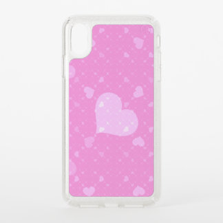 Pink Hearts with Love Speck iPhone XS Max Case