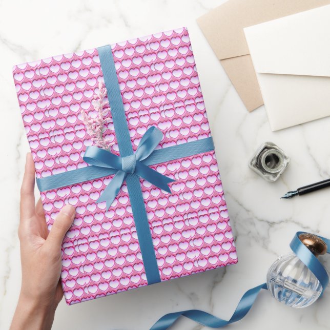 Pink Hearts -   Wrapping Paper (Gifting)