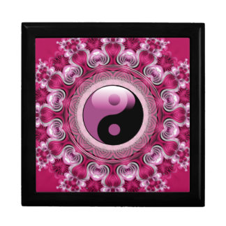 Pink Hearts Yin Yang Lacquered Gift Box