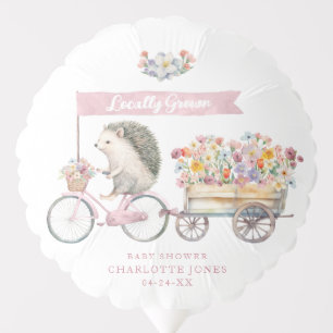 Pink Hedgehog Baby Shower Balloon – Locally Grown 
