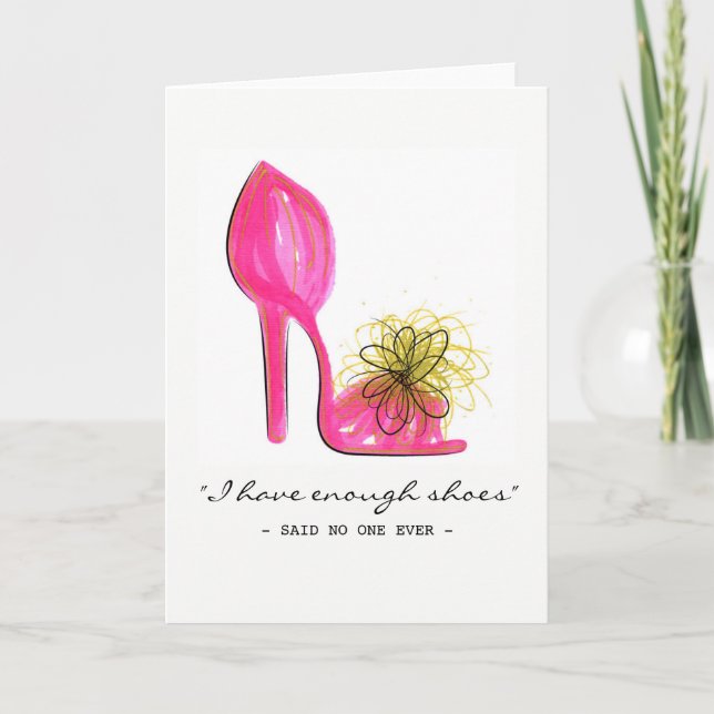 Pink heel card (Front)