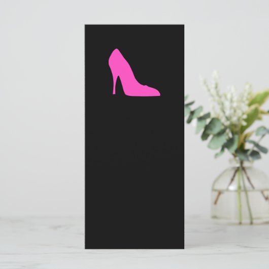 Pink Heel on Black (Standing Front)