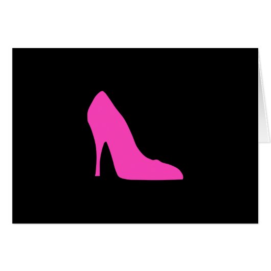 Pink Heel on Black Cards (Front Horizontal)