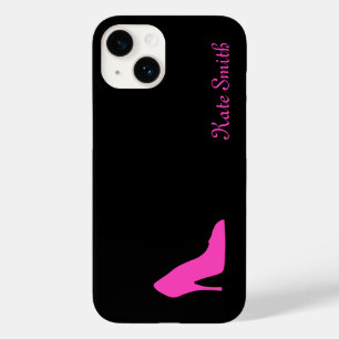 Pink Heel on Black Case-Mate iPhone 14 Case