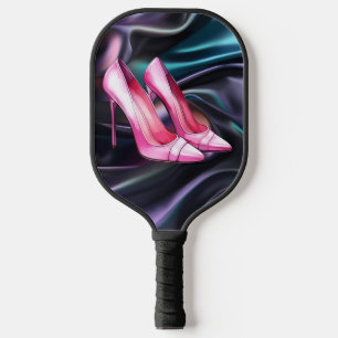 Pink Heels Shoes Pickleball Paddle