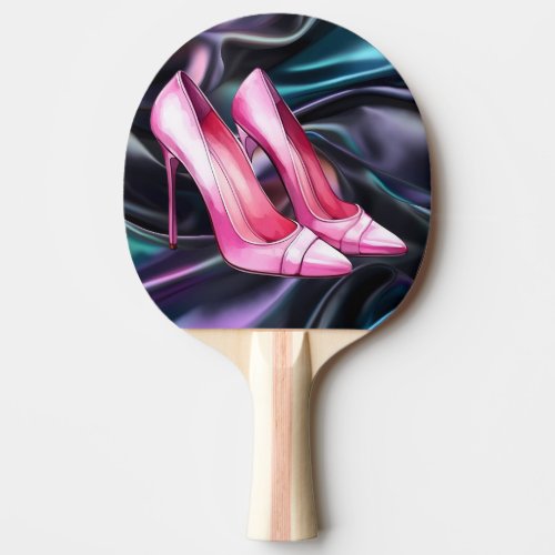 Pink Heels Shoes Ping Pong Paddle
