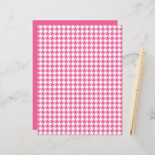 Pink Herringbone Pattern Classic Chic Preppy Fun