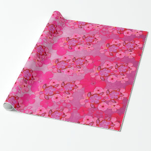 Pink Hibiscus And Honu Turtles Wrapping Paper