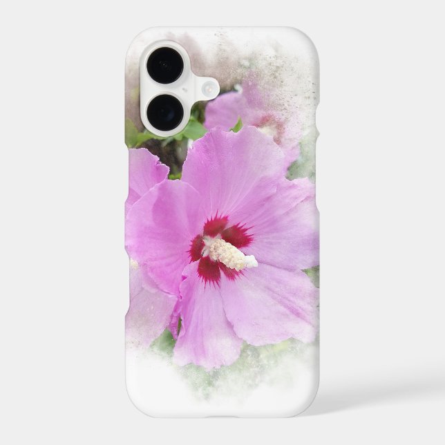 Pink Hibiscus Case-Mate iPhone Case (Back)
