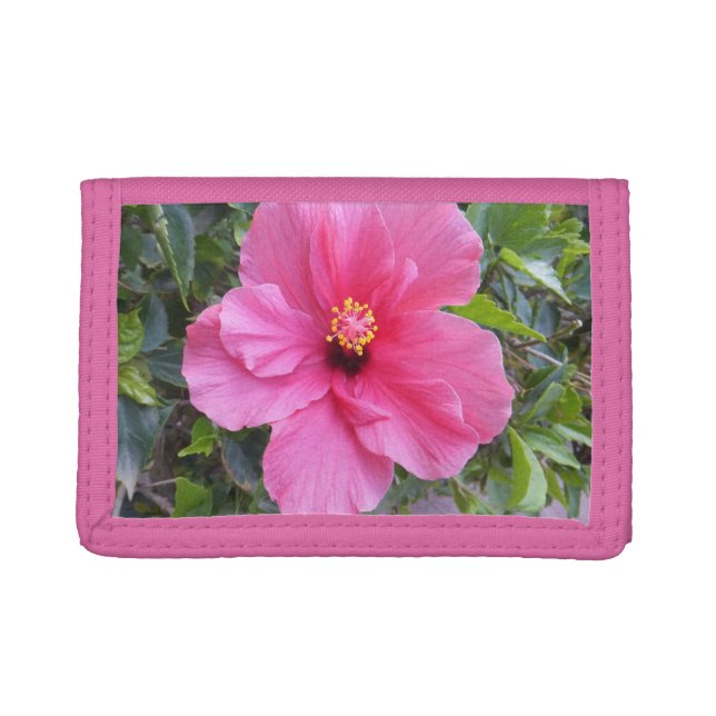 Pink Hibiscus custom wallets (Front)