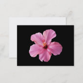 Pink Hibiscus Hawaii Flower Customized Template Business Card (Front/Back)