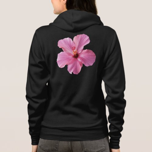 Pink Hibiscus Hawaii Flower Customized Template Hoodie