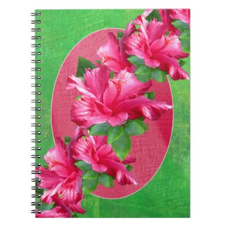 Pink Hibiscus Lei Notebook