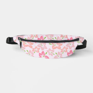 Pink Hibiscus, Pink Flowers, Pattern Of Flowers Fanny Pack