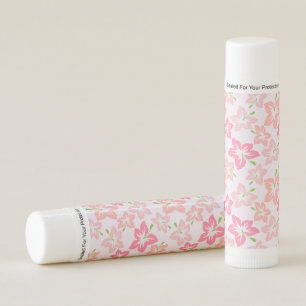 Pink Hibiscus, Pink Flowers, Pattern Of Flowers Lip Balm