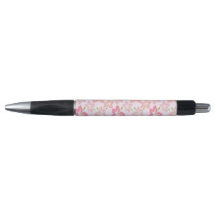 Pink Hibiscus, Pink Flowers, Pattern Of Flowers Pen
