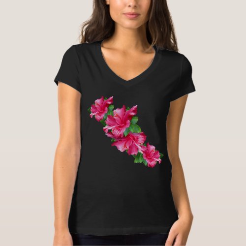 Pink Hibiscus Queen Hooded Sweatshirts