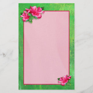 Pink Hibiscus Queen Stationery