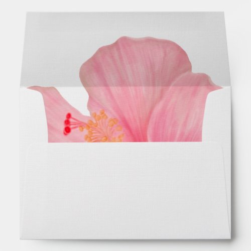 Pink Hibiscus â Tropical Bloom â 5x7 Printed Envelope