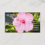 Pink Hibiscus Tropical Flower Business Card