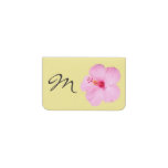 Pink Hibiscus Tropical Flower Card Holder