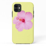 Pink Hibiscus Tropical Flower iPhone 11 Case