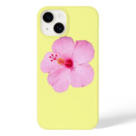 Pink Hibiscus Tropical Flower Case-Mate iPhone 14 Case