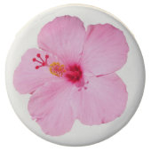 Pink Hibiscus Tropical Flower Chocolate Dipped Oreo (Front)