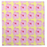Pink Hibiscus Tropical Flower Cloth Napkin