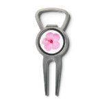Pink Hibiscus Tropical Flower Divot Tool