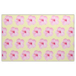 Pink Hibiscus Tropical Flower Fabric